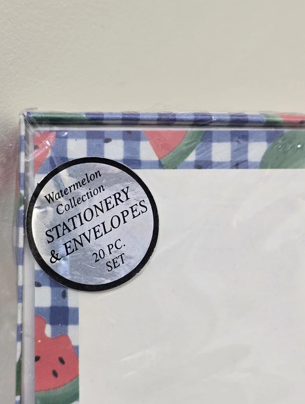 new vintage MAGIC CREATIONS Watermelon Stationery & Envelopes 20‎ pc boxed Set